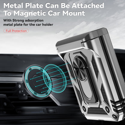 For Motorola razr 50 Sliding Camshield Holder Phone Case(Silver) - Motorola Cases by buy2fix | Online Shopping UK | buy2fix