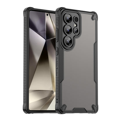For Samsung Galaxy S25 Ultra 5G Armor Glaze PC Hybrid TPU Phone Case(Black) by buy2fix