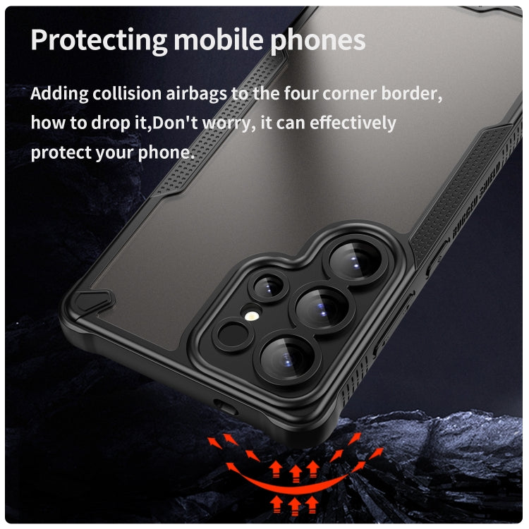 For Samsung Galaxy S25 Ultra 5G Armor Glaze PC Hybrid TPU Phone Case(Black) by buy2fix