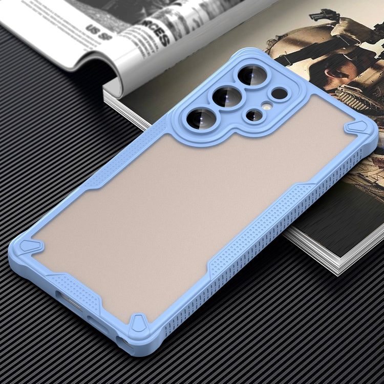 For Samsung Galaxy S25 Ultra 5G Armor Glaze PC Hybrid TPU Phone Case(Blue) by buy2fix