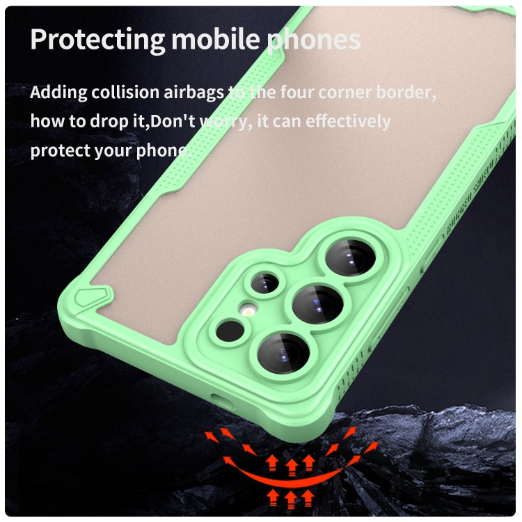 For Samsung Galaxy S25 Ultra 5G Armor Glaze PC Hybrid TPU Phone Case(Green) by buy2fix