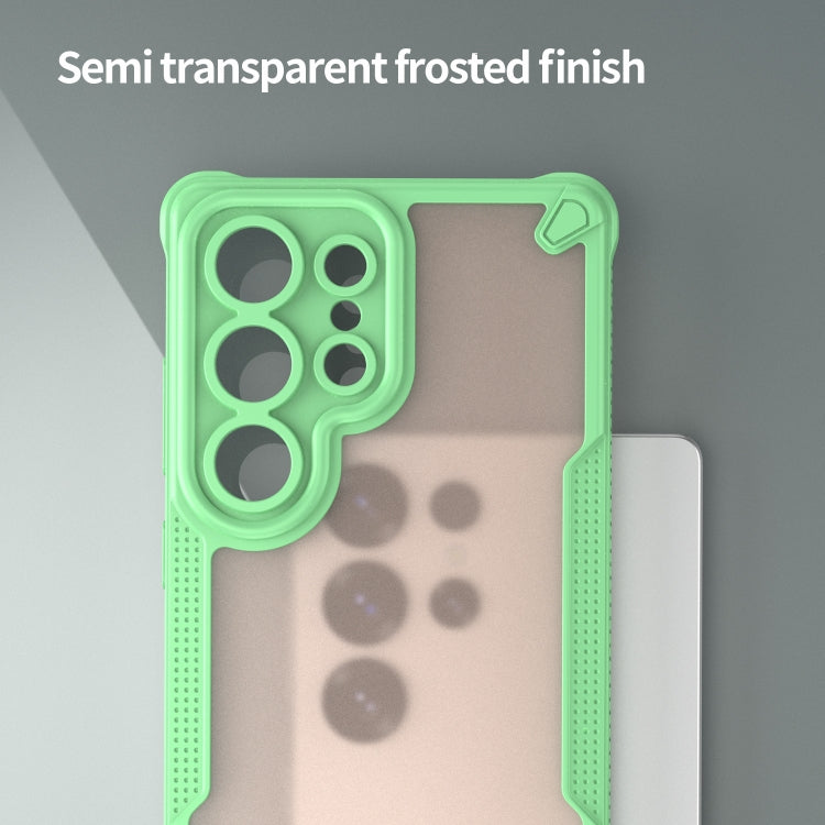 For Samsung Galaxy S25 Ultra 5G Armor Glaze PC Hybrid TPU Phone Case(Green) by buy2fix