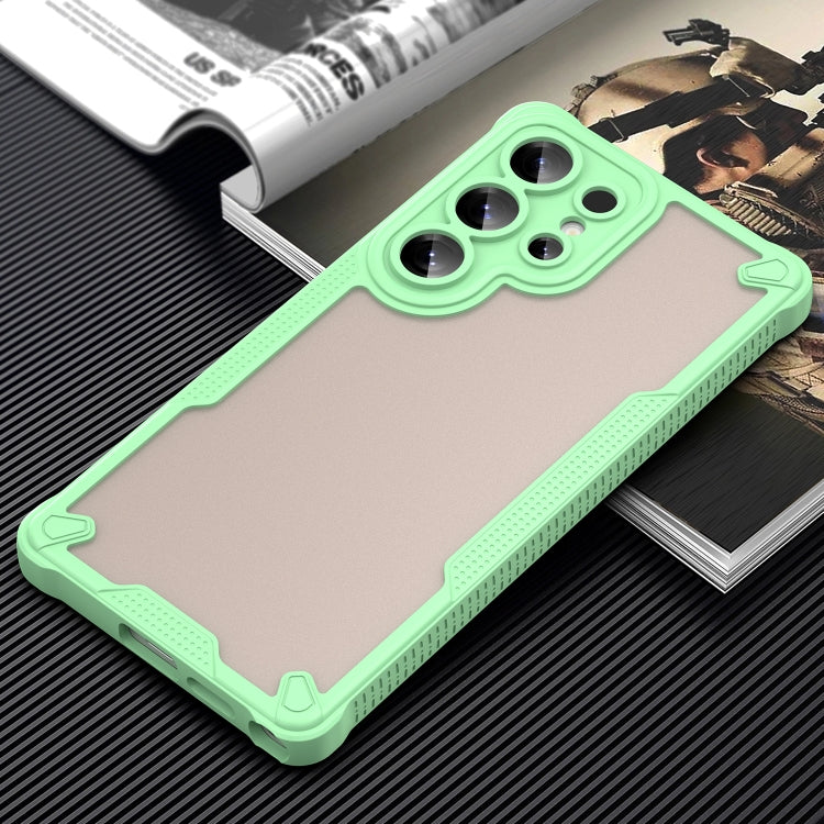 For Samsung Galaxy S25 Ultra 5G Armor Glaze PC Hybrid TPU Phone Case(Green) by buy2fix
