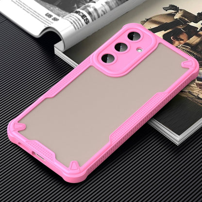 For Samsung Galaxy S25+ 5G Armor Glaze PC Hybrid TPU Phone Case(Pink) by buy2fix