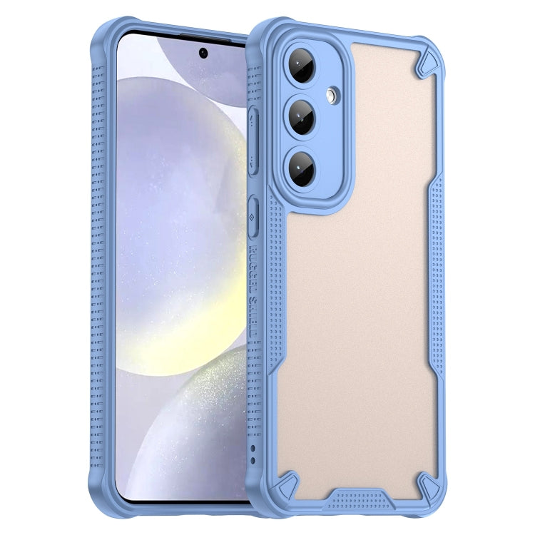 For Samsung Galaxy S25+ 5G Armor Glaze PC Hybrid TPU Phone Case(Blue) by buy2fix