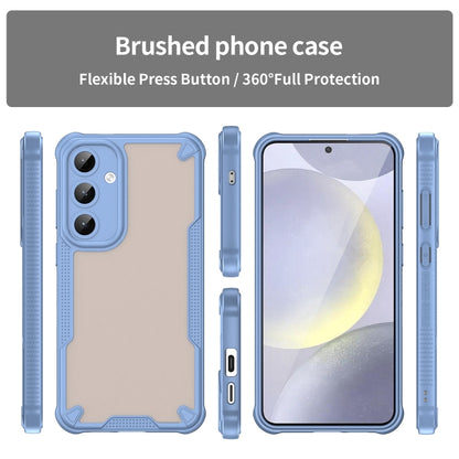 For Samsung Galaxy S25+ 5G Armor Glaze PC Hybrid TPU Phone Case(Blue) by buy2fix