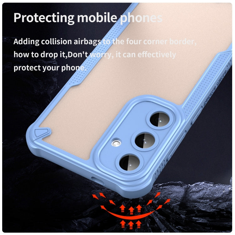 For Samsung Galaxy S25+ 5G Armor Glaze PC Hybrid TPU Phone Case(Blue) by buy2fix
