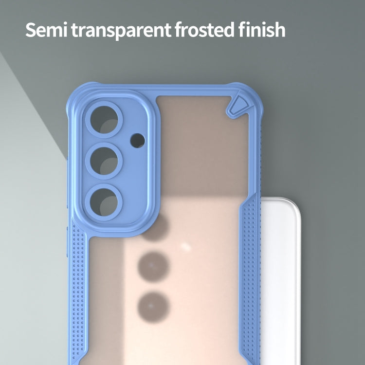 For Samsung Galaxy S25+ 5G Armor Glaze PC Hybrid TPU Phone Case(Blue) by buy2fix