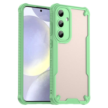 For Samsung Galaxy S25+ 5G Armor Glaze PC Hybrid TPU Phone Case(Green) by buy2fix