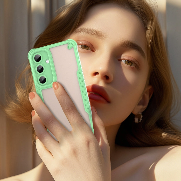 For Samsung Galaxy S25+ 5G Armor Glaze PC Hybrid TPU Phone Case(Green) by buy2fix