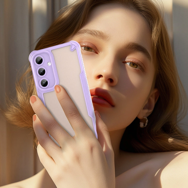 For Samsung Galaxy S25+ 5G Armor Glaze PC Hybrid TPU Phone Case(Purple) by buy2fix