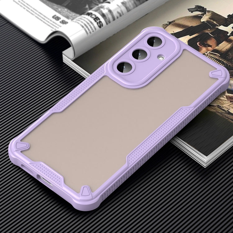 For Samsung Galaxy S25+ 5G Armor Glaze PC Hybrid TPU Phone Case(Purple) by buy2fix