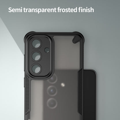 For Samsung Galaxy S25 5G Armor Glaze PC Hybrid TPU Phone Case(Black) by buy2fix