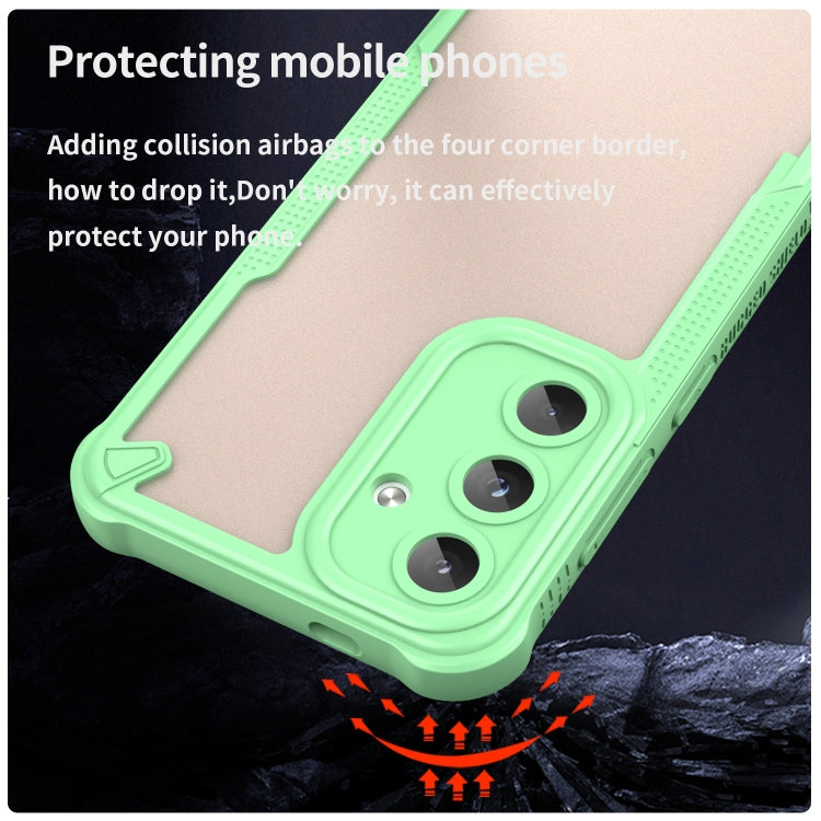 For Samsung Galaxy S25 5G Armor Glaze PC Hybrid TPU Phone Case(Green) by buy2fix