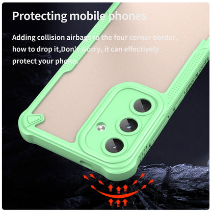For Samsung Galaxy S25 5G Armor Glaze PC Hybrid TPU Phone Case(Green) by buy2fix