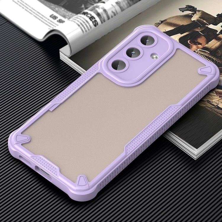 For Samsung Galaxy S25 5G Armor Glaze PC Hybrid TPU Phone Case(Purple) by buy2fix