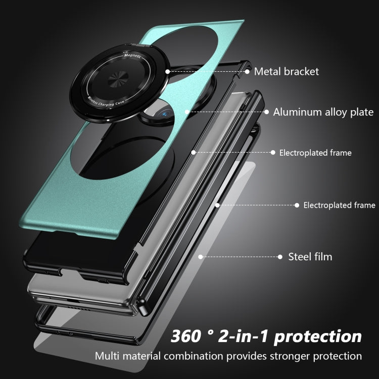 For Huawei Mate X5 Gold Medal Rotating Folding Series Ring Holder Phone Case(Royal Blue) - Huawei Cases by buy2fix | Online Shopping UK | buy2fix