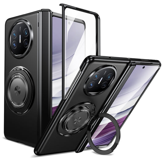 For Huawei Mate X5 Gold Medal Rotating Folding Series Ring Holder Phone Case(Black) - Huawei Cases by buy2fix | Online Shopping UK | buy2fix