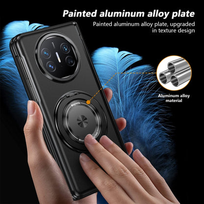 For Huawei Mate X5 Gold Medal Rotating Folding Series Ring Holder Phone Case(Black) - Huawei Cases by buy2fix | Online Shopping UK | buy2fix