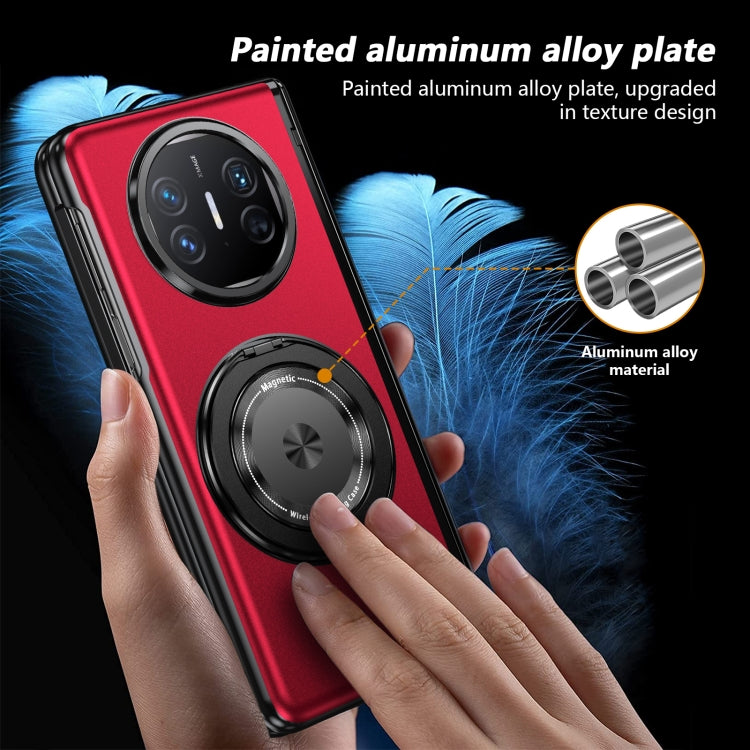 For Huawei Mate X5 Gold Medal Rotating Folding Series Ring Holder Phone Case(Red) - Huawei Cases by buy2fix | Online Shopping UK | buy2fix