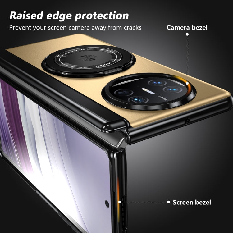 For Huawei Mate X5 Gold Medal Rotating Folding Series Ring Holder Phone Case(Gold) - Huawei Cases by buy2fix | Online Shopping UK | buy2fix