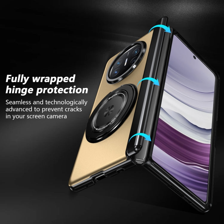 For Huawei Mate X5 Gold Medal Rotating Folding Series Ring Holder Phone Case(Gold) - Huawei Cases by buy2fix | Online Shopping UK | buy2fix