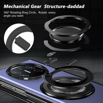 For Huawei Mate X5 Gold Medal Rotating Folding Series Ring Holder Phone Case(Blue) - Huawei Cases by buy2fix | Online Shopping UK | buy2fix