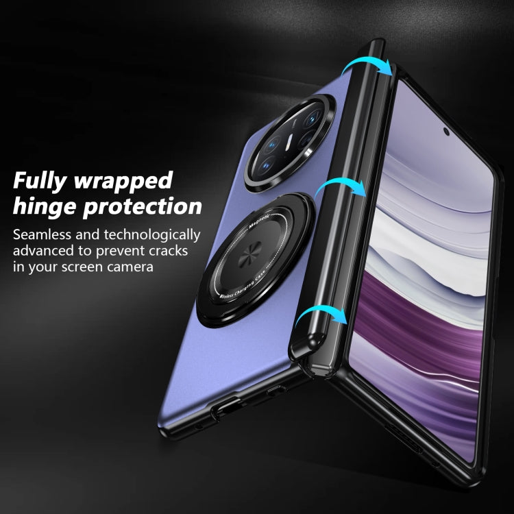 For Huawei Mate X5 Gold Medal Rotating Folding Series Ring Holder Phone Case(Blue) - Huawei Cases by buy2fix | Online Shopping UK | buy2fix