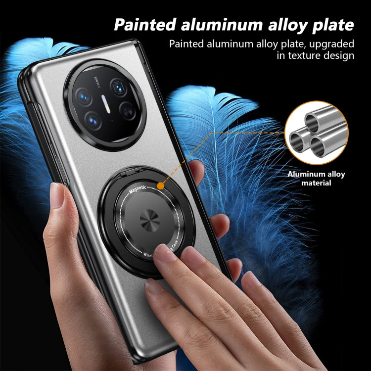 For Huawei Mate X5 Gold Medal Rotating Folding Series Ring Holder Phone Case(Silver) - Huawei Cases by buy2fix | Online Shopping UK | buy2fix