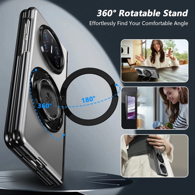 For Huawei Mate X5 Gold Medal Rotating Folding Series Ring Holder Phone Case(Silver) - Huawei Cases by buy2fix | Online Shopping UK | buy2fix