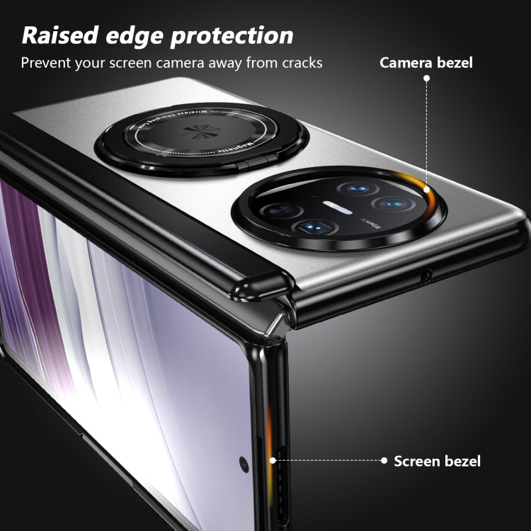 For Huawei Mate X5 Gold Medal Rotating Folding Series Ring Holder Phone Case(Silver) - Huawei Cases by buy2fix | Online Shopping UK | buy2fix