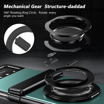 For Samsung Galaxy Z Flip3 Gold Medal Rotating Folding Series Ring Holder Phone Case(Royal Blue) - Galaxy Phone Cases by buy2fix | Online Shopping UK | buy2fix