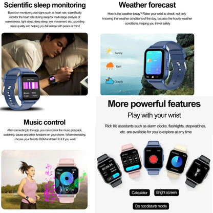 ZW36 1.83 inch BT Call Smart Watch, Blood oxygen / Blood Pressure / Heart Rate(Black) by buy2fix