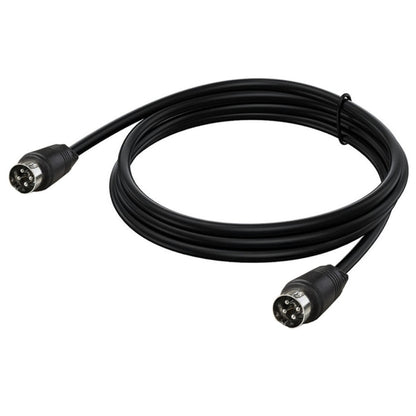 MD DIN 4 Pin Male to Male AC/DC Power Audio Adapter Cable, Length:5m(Black) by buy2fix