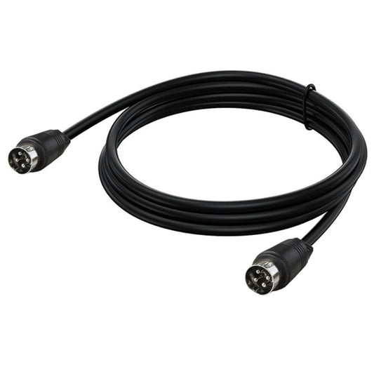 MD DIN 4 Pin Male to Male AC/DC Power Audio Adapter Cable, Length:5m(Black) by buy2fix