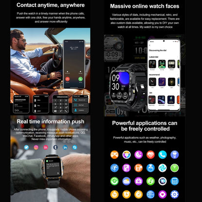 ZW59 1.95 inch BT Call Sports Smart Watch, Blood Oxygen / Heart Rate / Remote Photography(Black) by buy2fix