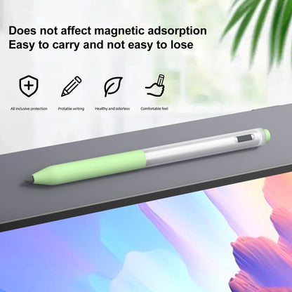 For Lenovo Gen3 Stylus Pen 2pcs/Set Jelly Series Stylus Pen Silicone Protective Cover(Lavender Purple) - Pencil Accessories by buy2fix | Online Shopping UK | buy2fix