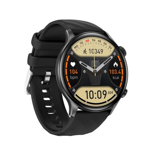 ZW63 1.39 inch Round Screen Smart Watch, Heart Rate / Blood Pressure / Blood Sugar / Blood Oxygen / Body Temperature / MET Test(Black) by buy2fix