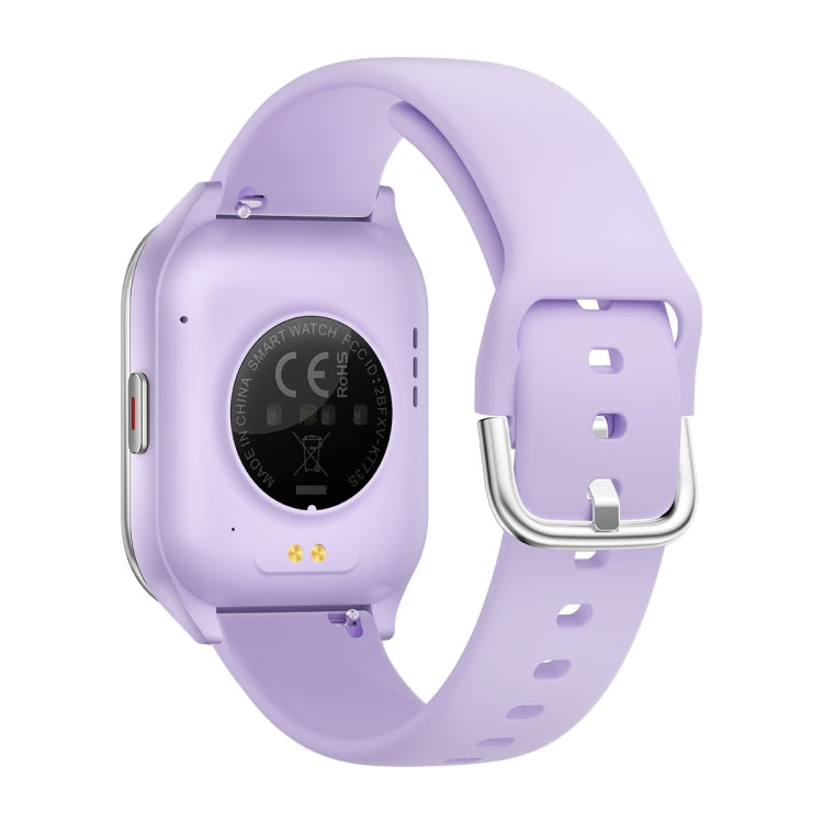KT73S 1.85 inch Square Screen BT Call Smart Watch, Heart Rate / Blood Pressure / Blood Oxygen / Female Health / Sleep Monitoring(Purple) by buy2fix