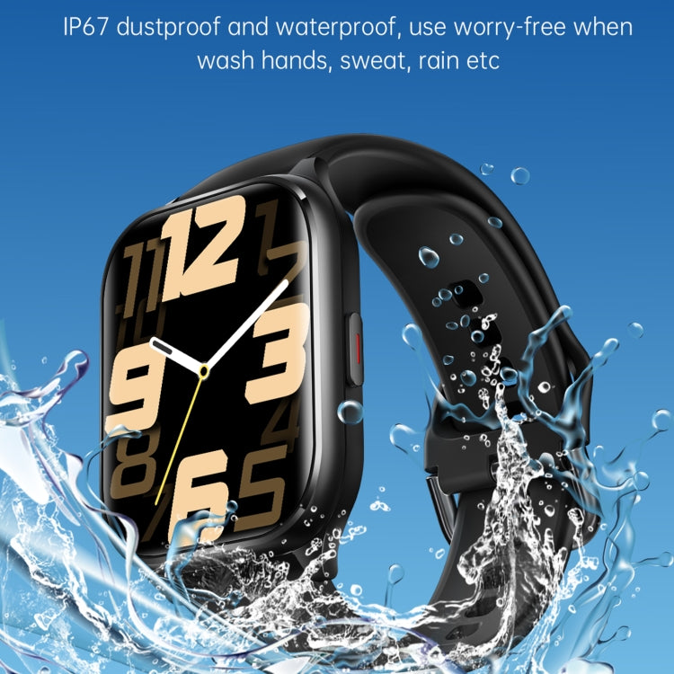 KT73S 1.85 inch Square Screen BT Call Smart Watch, Heart Rate / Blood Pressure / Blood Oxygen / Female Health / Sleep Monitoring(Purple) by buy2fix