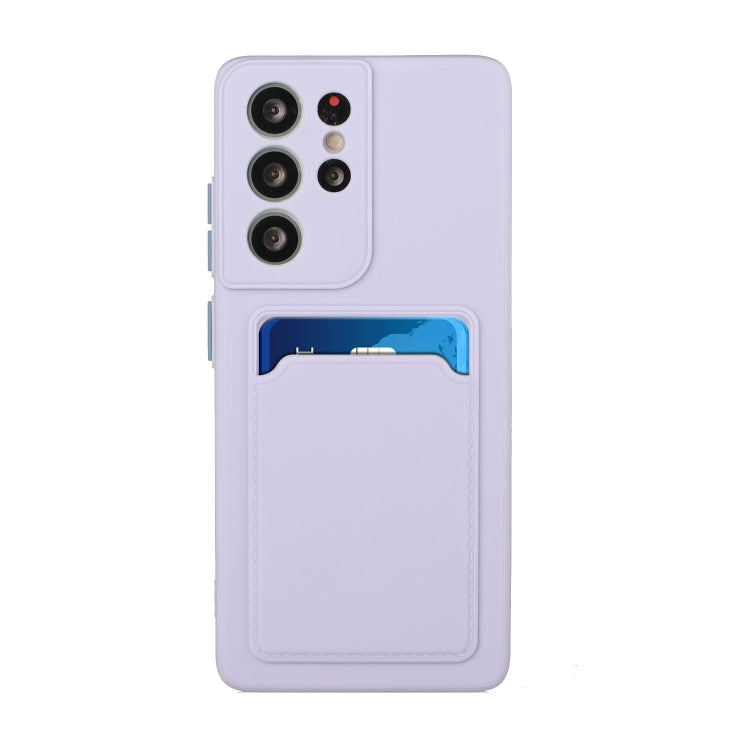 For Samsung Galaxy S25 Ultra 5G Card Slot Design Shockproof TPU Phone Case(Purple) by buy2fix