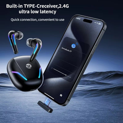 REMAX Gamebuds G7 2.4G Gaming TWS Stereo Wireless Bluetooth Earphones with Breathing Light(Black) - TWS Earphone by REMAX | Online Shopping UK | buy2fix