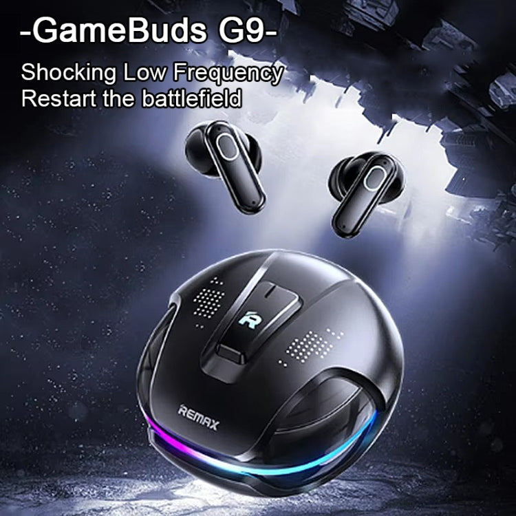 REMAX GameBuds G9 ANC Noise Reduction Gaming Wireless Bluetooth Earphones(Black) - Bluetooth Earphone by REMAX | Online Shopping UK | buy2fix