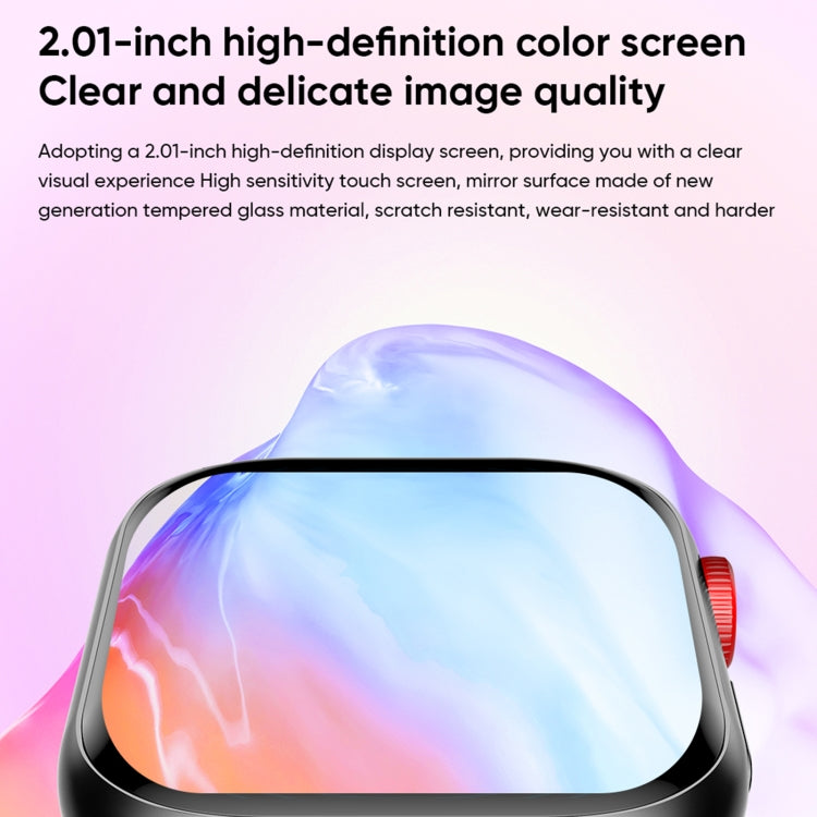 LC88 2 inch Square Screen BT Call Smart Watch, Heart Rate / Blood Pressure / Blood Oxygen / Sleep Monitoring(Silver) by buy2fix