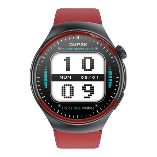T82 1.43 inch Round Screen BT Call Smart Watch, Heart Rate / Blood Pressure / Blood Oxygen / Sleep / Blood Sugar / HRV / Metope / SOS, Strap:Silicone Red by buy2fix