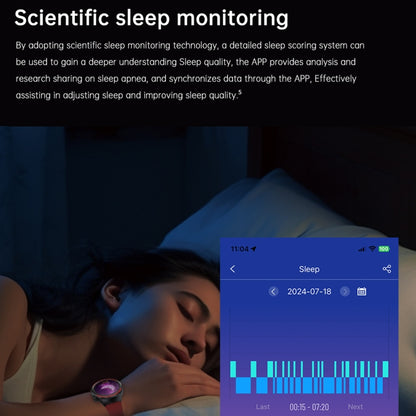 T82 1.43 inch Round Screen BT Call Smart Watch, Heart Rate / Blood Pressure / Blood Oxygen / Sleep / Blood Sugar / HRV / Metope / SOS, Strap:Leather Brown by buy2fix