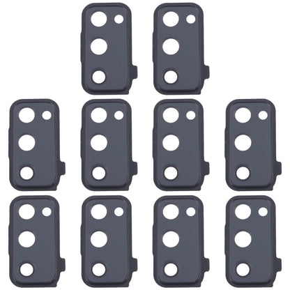 For Samsung Galaxy S20 FE SM-G780F 10pcs Rear Camera Lens Cover(Black) - Camera Series by buy2fix | Online Shopping UK | buy2fix