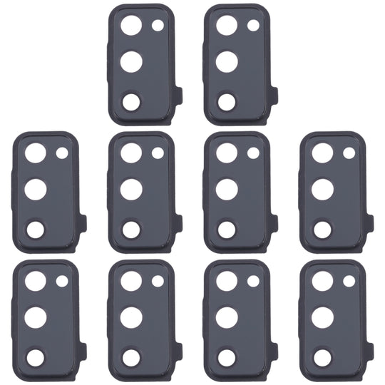 For Samsung Galaxy S20 FE SM-G780F 10pcs Rear Camera Lens Cover(Black)
