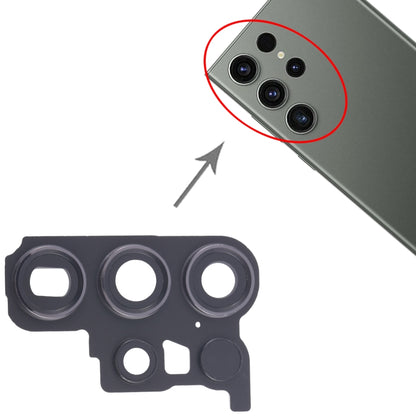 For Samsung Galaxy S23 Ultra SM-S918B 10pcs Rear Camera Lens Cover(Black) -  by buy2fix | Online Shopping UK | buy2fix
