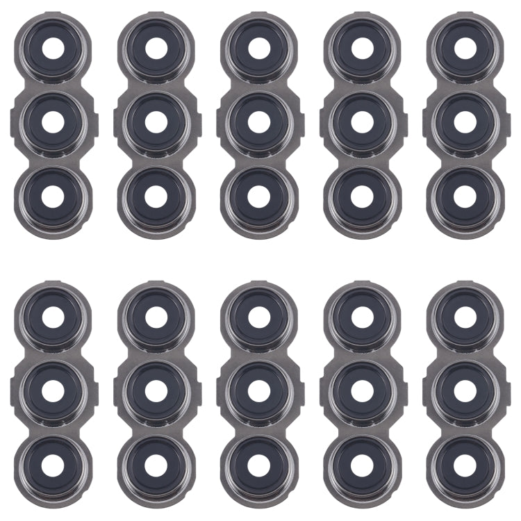 For Samsung Galaxy F55 SM-E556B 10pcs Rear Camera Lens Cover(Black) - Camera Series by buy2fix | Online Shopping UK | buy2fix